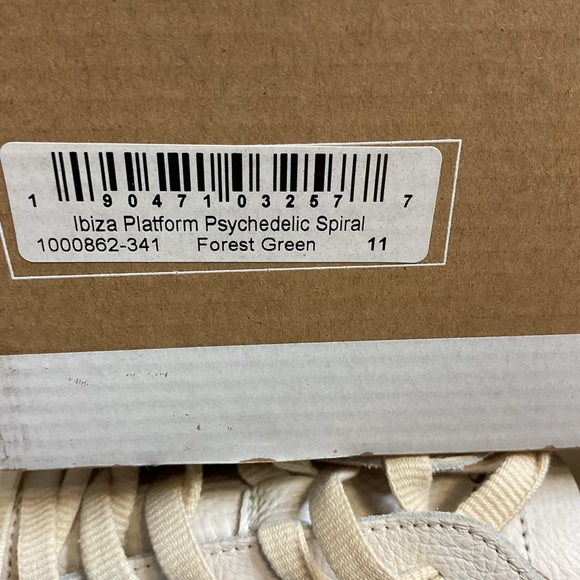 Soludos Ibiza Platform Psychedelic Spiral Leather Terry Teddy Shearling … - Picture 8 of 11